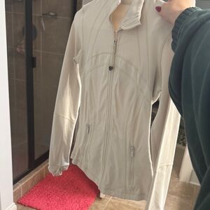 Cream Zip-Up Jacket